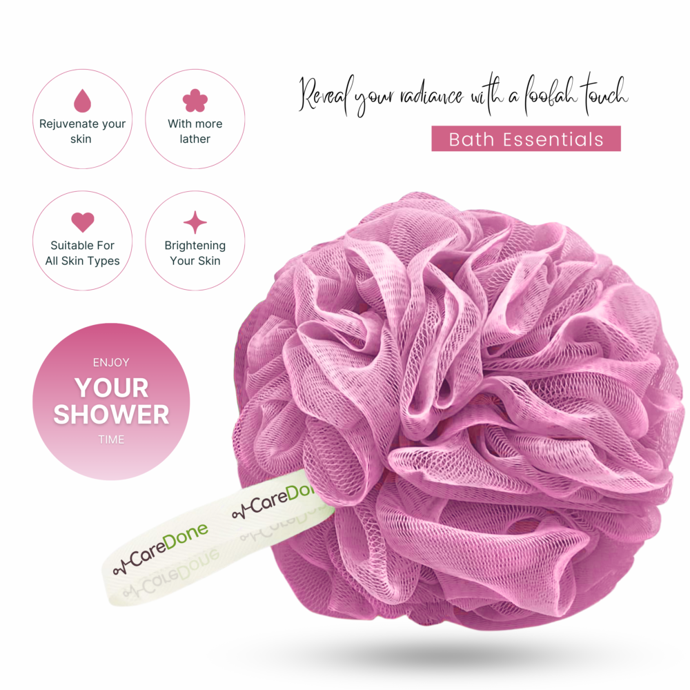 Body Scrubber & Shower Loofah Sponge | Loofah is for Men, Women, and Kids| Round Sponge Loofah Pack of 1 - Image 3