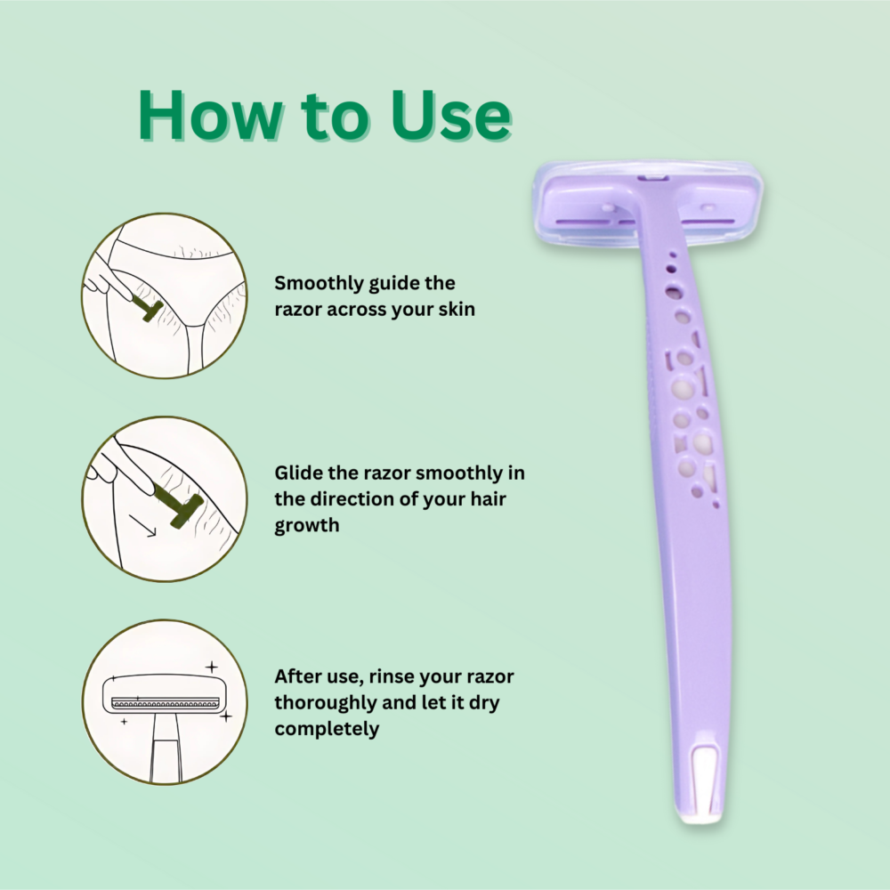 CareDone Bikini Sensitive Hair Removal, 1Pcs Women Razors |Intimate care| Derm Tested|No irritation. - Image 7