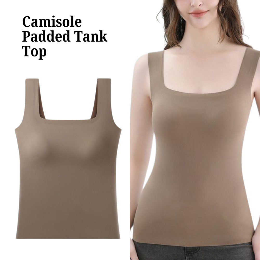 CareDone Women's & Girl's Regular Wear Plain Square Neck Bra Top (Removable Pads) Camisole Tank Top. - Image 4